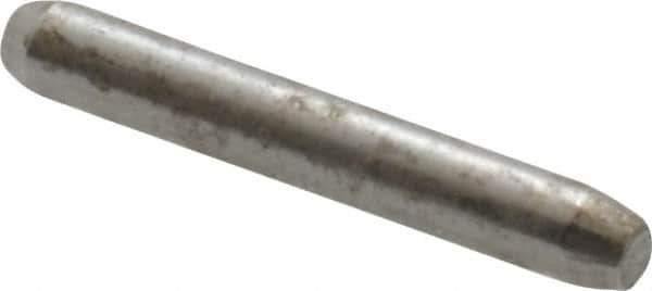 Made in USA - 1/16" Diam x 7/16" Pin Length 416 Stainless Steel Precision Dowel Pin - Passivated Finish, C 36-42 Hardness, 2 Beveled End - Best Tool & Supply