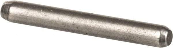 Made in USA - 1/16" Diam x 1/2" Pin Length 416 Stainless Steel Precision Dowel Pin - Passivated Finish, C 36-42 Hardness, 2 Beveled End - Best Tool & Supply