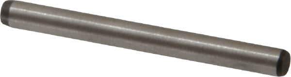 Made in USA - 3/32" Diam x 1" Pin Length 416 Stainless Steel Precision Dowel Pin - Passivated Finish, C 36-42 Hardness, 2 Beveled End - Best Tool & Supply