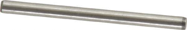 Made in USA - 3/32" Diam x 1-1/4" Pin Length 416 Stainless Steel Precision Dowel Pin - Passivated Finish, C 36-42 Hardness, 2 Beveled End - Best Tool & Supply