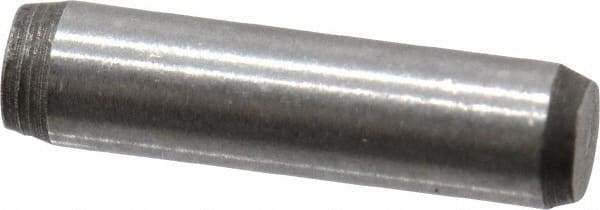 Made in USA - 3/32" Diam x 3/8" Pin Length 416 Stainless Steel Precision Dowel Pin - Passivated Finish, C 36-42 Hardness, 2 Beveled End - Best Tool & Supply