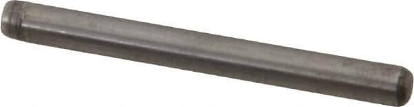 Made in USA - 1/8" Diam x 1-1/4" Pin Length 416 Stainless Steel Precision Dowel Pin - Passivated Finish, C 36-42 Hardness, 2 Beveled End - Best Tool & Supply