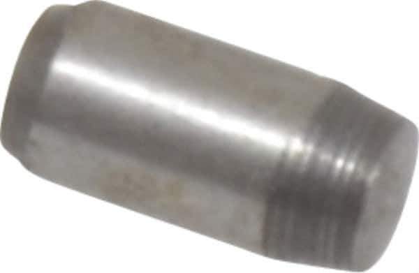 Made in USA - 1/8" Diam x 1/4" Pin Length 416 Stainless Steel Precision Dowel Pin - Passivated Finish, C 36-42 Hardness, 2 Beveled End - Best Tool & Supply