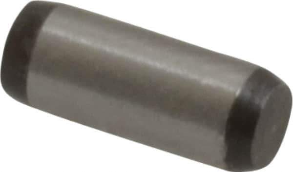 Made in USA - 1/8" Diam x 5/16" Pin Length 416 Stainless Steel Precision Dowel Pin - Passivated Finish, C 36-42 Hardness, 2 Beveled End - Best Tool & Supply