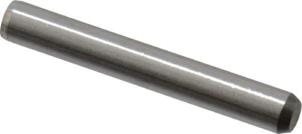 Made in USA - 5/32" Diam x 1-1/8" Pin Length 416 Stainless Steel Precision Dowel Pin - Passivated Finish, C 36-42 Hardness, 2 Beveled End - Best Tool & Supply