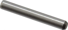 Made in USA - 5/32" Diam x 1-1/8" Pin Length 416 Stainless Steel Precision Dowel Pin - Passivated Finish, C 36-42 Hardness, 2 Beveled End - Best Tool & Supply