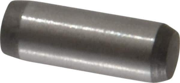 Made in USA - 5/32" Diam x 7/16" Pin Length 416 Stainless Steel Precision Dowel Pin - Passivated Finish, C 36-42 Hardness, 2 Beveled End - Best Tool & Supply