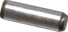 Made in USA - 5/32" Diam x 1/2" Pin Length 416 Stainless Steel Precision Dowel Pin - Passivated Finish, C 36-42 Hardness, 2 Beveled End - Best Tool & Supply