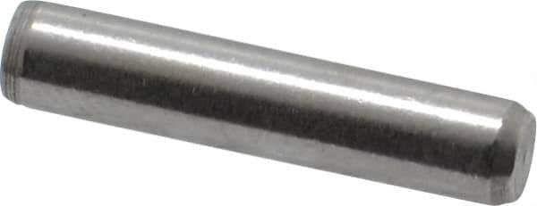 Made in USA - 5/32" Diam x 3/4" Pin Length 416 Stainless Steel Precision Dowel Pin - Passivated Finish, C 36-42 Hardness, 2 Beveled End - Best Tool & Supply