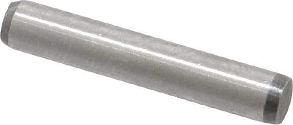 Made in USA - 5/32" Diam x 7/8" Pin Length 416 Stainless Steel Precision Dowel Pin - Passivated Finish, C 36-42 Hardness, 2 Beveled End - Best Tool & Supply