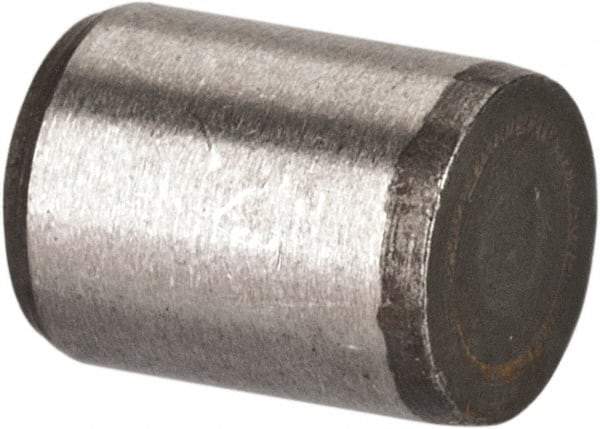 Made in USA - 3/16" Diam x 1/4" Pin Length 416 Stainless Steel Precision Dowel Pin - Passivated Finish, C 36-42 Hardness, 2 Beveled End - Best Tool & Supply