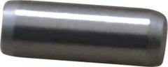 Made in USA - 3/16" Diam x 1/2" Pin Length 416 Stainless Steel Precision Dowel Pin - Passivated Finish, C 36-42 Hardness, 2 Beveled End - Best Tool & Supply