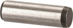 Made in USA - 3/16" Diam x 5/8" Pin Length 416 Stainless Steel Precision Dowel Pin - Passivated Finish, C 36-42 Hardness, 2 Beveled End - Best Tool & Supply