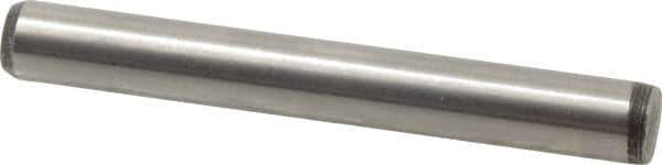 Made in USA - 1/4" Diam x 2" Pin Length 416 Stainless Steel Precision Dowel Pin - Passivated Finish, C 36-42 Hardness, 2 Beveled End - Best Tool & Supply