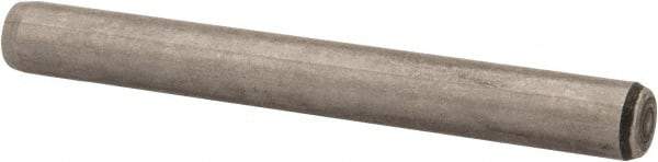 Made in USA - 1/4" Diam x 2-1/4" Pin Length 416 Stainless Steel Precision Dowel Pin - Passivated Finish, C 36-42 Hardness, 2 Beveled End - Best Tool & Supply