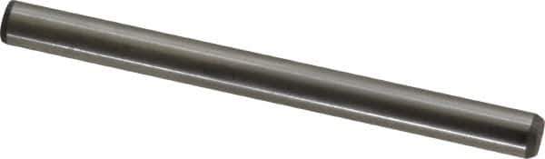 Made in USA - 1/4" Diam x 3" Pin Length 416 Stainless Steel Precision Dowel Pin - Passivated Finish, C 36-42 Hardness, 2 Beveled End - Best Tool & Supply