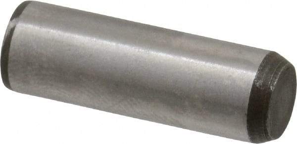 Made in USA - 1/4" Diam x 3/4" Pin Length 416 Stainless Steel Precision Dowel Pin - Passivated Finish, C 36-42 Hardness, 2 Beveled End - Best Tool & Supply