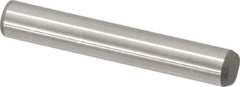 Made in USA - 5/16" Diam x 2" Pin Length 416 Stainless Steel Precision Dowel Pin - Passivated Finish, C 36-42 Hardness, 2 Beveled End - Best Tool & Supply