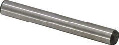 Made in USA - 5/16" Diam x 2-1/2" Pin Length 416 Stainless Steel Precision Dowel Pin - Passivated Finish, C 36-42 Hardness, 2 Beveled End - Best Tool & Supply