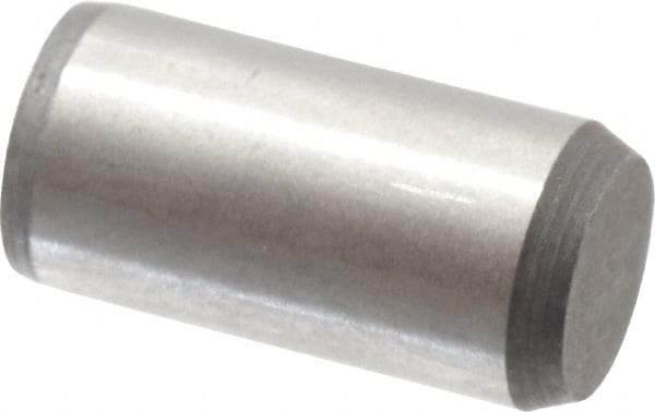 Made in USA - 5/16" Diam x 5/8" Pin Length 416 Stainless Steel Precision Dowel Pin - Passivated Finish, C 36-42 Hardness, 2 Beveled End - Best Tool & Supply