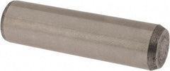 Made in USA - 3/8" Diam x 1-3/8" Pin Length 416 Stainless Steel Precision Dowel Pin - Passivated Finish, C 36-42 Hardness, 2 Beveled End - Best Tool & Supply