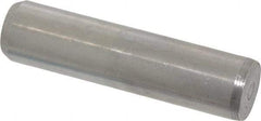 Made in USA - 3/8" Diam x 1-1/2" Pin Length 416 Stainless Steel Precision Dowel Pin - Passivated Finish, C 36-42 Hardness, 2 Beveled End - Best Tool & Supply