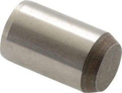 Made in USA - 3/8" Diam x 5/8" Pin Length 416 Stainless Steel Precision Dowel Pin - Passivated Finish, C 36-42 Hardness, 2 Beveled End - Best Tool & Supply