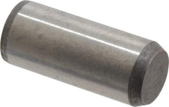 Made in USA - 3/8" Diam x 7/8" Pin Length 416 Stainless Steel Precision Dowel Pin - Passivated Finish, C 36-42 Hardness, 2 Beveled End - Best Tool & Supply