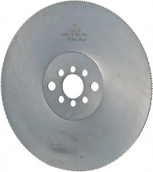 Kinkelder Saw - 225mm Blade Diam, 220 Teeth, High Speed Steel Cold Saw Blade - 32mm Arbor Hole Diam, 2mm Blade Thickness - Best Tool & Supply