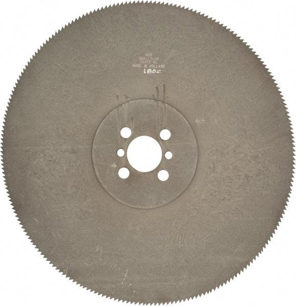 Kinkelder Saw - 350mm Blade Diam, 180 Teeth, High Speed Steel Cold Saw Blade - 40mm Arbor Hole Diam, 2.5mm Blade Thickness - Best Tool & Supply