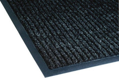 Entrance Mat: 60' Long, 6' Wide, Poly-Blended Carpet Surface Indoor, Medium-Duty Traffic, Vinyl Base, Gray