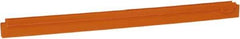 Vikan - 24" Rubber Blade Squeegee Refill - Double Edge, Orange, Plastic Holder - Best Tool & Supply