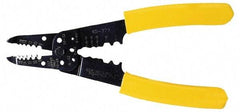 Ideal - 18 to 8 AWG Capacity Wire Stripper/Crimper - 8-3/4" OAL, Plastic Cushion Handle - Best Tool & Supply