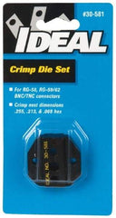 Ideal - RG-58, RG-59/62 Crimping Die Set - Use with Crimpmaster Ratcheting Crimp Tool - Best Tool & Supply