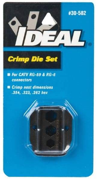 Ideal - RG-59, RG-6 Crimping Die Set - Use with Crimpmaster Ratcheting Crimp Tool - Best Tool & Supply