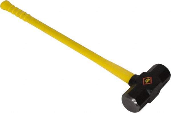 NUPLA - 20 Lb Head, Sledge Hammer - Steel Head, 3" Face Diam, Fiberglass Handle - Best Tool & Supply