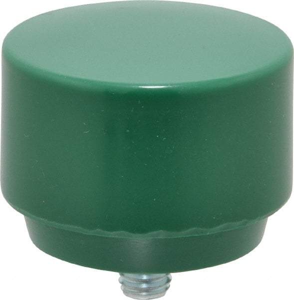 NUPLA - 2" Face Diam, Grade Tough, Green Hammer Tip/Face - Plastic - Best Tool & Supply