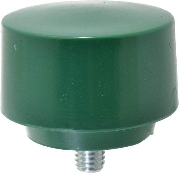 NUPLA - 2-1/2" Face Diam, Grade Tough, Green Hammer Tip/Face - Plastic - Best Tool & Supply