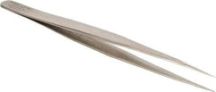 Aven - 5-5/16" OAL SS-SA Precision Tweezers - Straight, Extra Long & Narrow - Best Tool & Supply