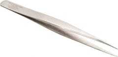 Aven - 4-1/4" OAL 3C-SA Precision Tweezers - Straight, Subminiature Assembly - Best Tool & Supply