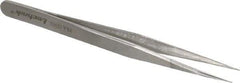 Aven - 4-3/4" OAL 3-SA Precision Tweezers - Straight, Subminiature Assembly - Best Tool & Supply