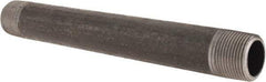 Made in USA - Schedule 80, 1" Diam x 10" Long Black Pipe Nipple - Threaded - Best Tool & Supply