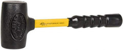 NUPLA - 3 Lb Head 2-3/8" Face Nonmarring Hammer - 12" OAL, Fiberglass Handle - Best Tool & Supply