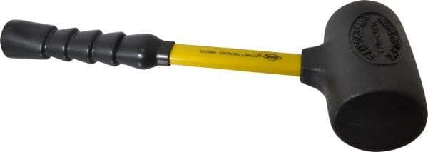 NUPLA - 4 Lb Head 2-3/4" Face Nonmarring Hammer - 13" OAL, Fiberglass Handle - Best Tool & Supply