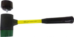 NUPLA - 4-1/2 Lb Head 2-1/2" Face Composite Nonmarring Hammer without Faces - Fiberglass Handle - Best Tool & Supply