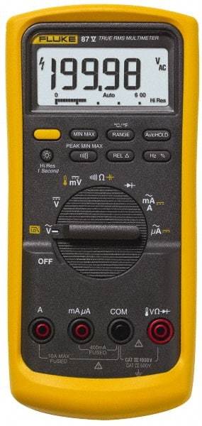 Fluke - 2 Piece, Digital Multimeter Kit - 1,000 Volt Max, 10 Max Amp - Best Tool & Supply