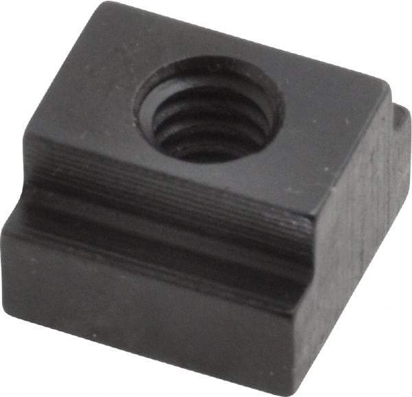 Gibraltar - 1/4-20 Blind Tapped T Slot Nut - 3/8" Slot Width, 9/16 x 15/64" Base Width x Height, 9/16 x 3/8" OAL x Height - Best Tool & Supply