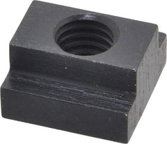 Gibraltar - 7/16-14 Blind Tapped T Slot Nut - 1/2" Slot Width, 7/8 x 9/32" Base Width x Height, 7/8 x 1/2" OAL x Height - Best Tool & Supply