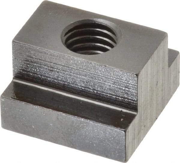 Gibraltar - 1/2-13 Tapped Through T Slot Nut - 5/8" Slot Width, 1-1/8 x 3/8" Base Width x Height, 1-1/8 x 3/4" OAL x Height - Best Tool & Supply