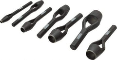 General - 7 Piece, 1/4 to 1", Arch Punch Set - Comes in Vinyl Roll - Best Tool & Supply